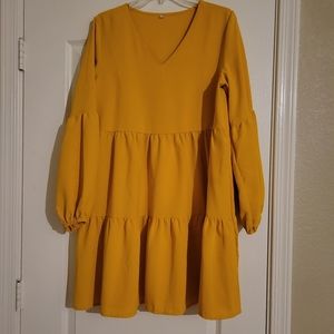 Long sleeve mini dress